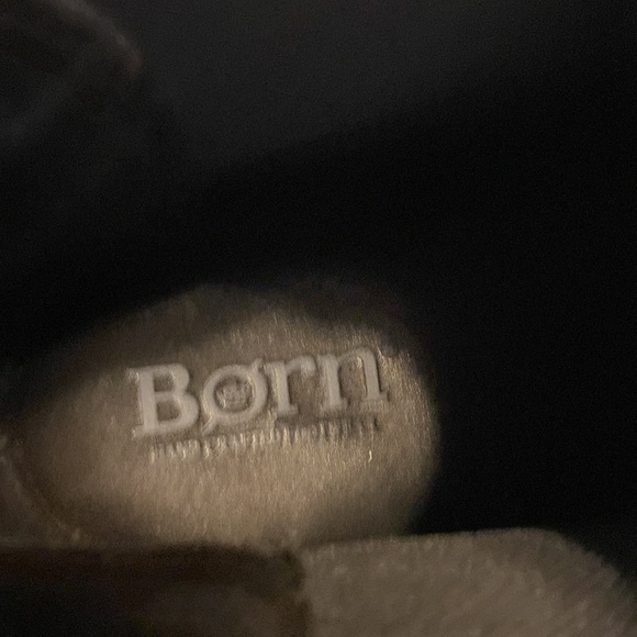 BORN Black Leather Men's Boots size 10 leather upper BNWOT color black - Picture 5 of 16